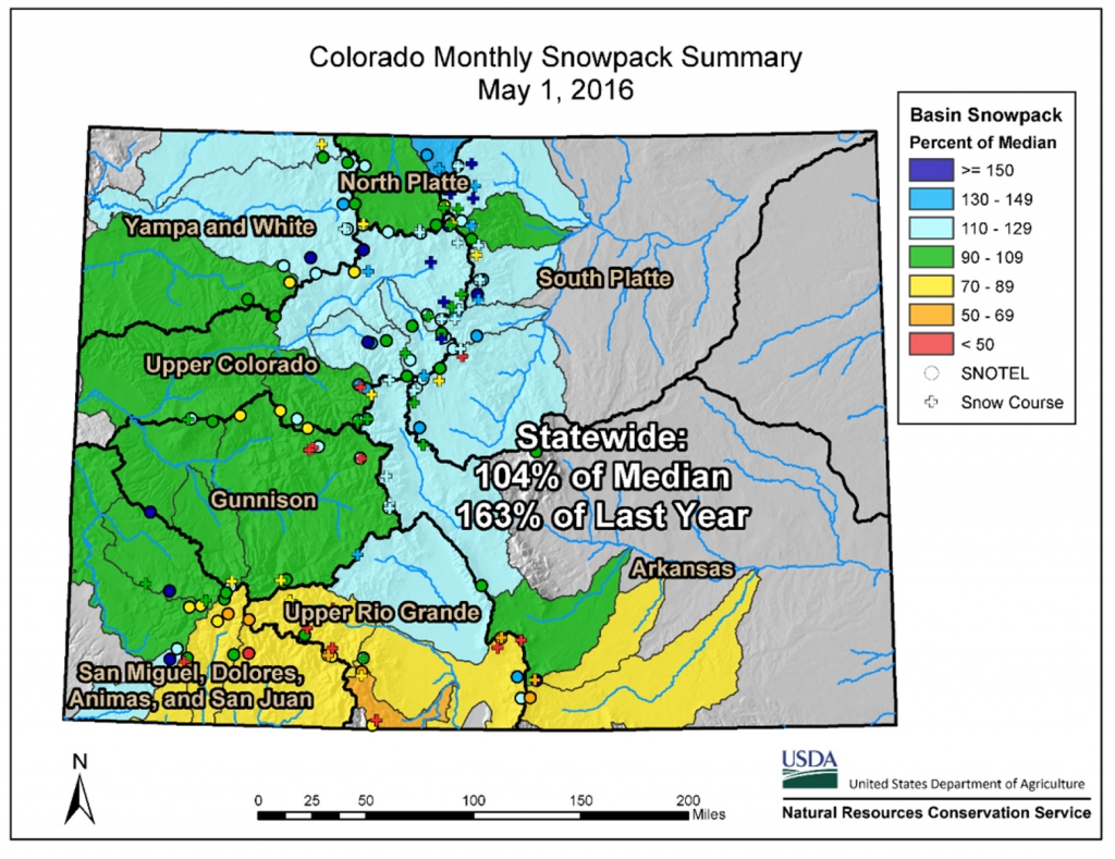 Colorado statewide snow chart