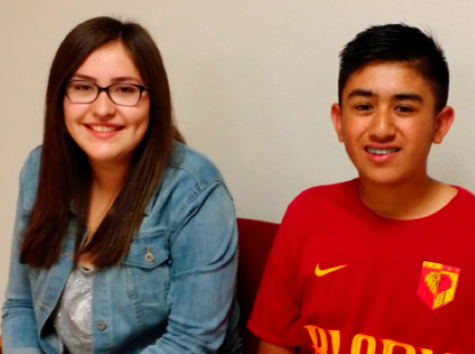 Makayla San Roman and Jose Archuleta, sophomores at Raton High School, have been selected to represent Raton High School at the Hugh O’Brien Youth Leadership state seminar in June.   Photo courtesy of Lynette Simpson, counselor.